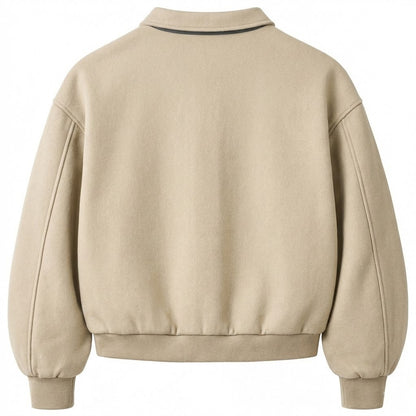 Nouvrek Essential Fleece Coach Jacket – Sand