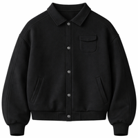 Essential Luxe Coach Jacket – Premium Heavyweight Streetwear Layer (Black)